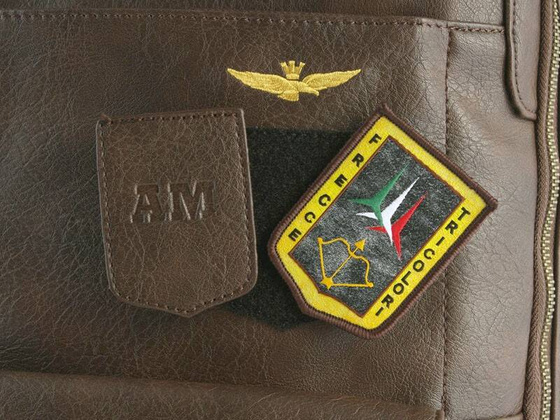 Torba / plecak na laptop AERONAUTICA MILITARE Pilot Brązowa