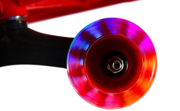 Jeździk Grawitacyjny FUNFIT KIDS ze świecącymi kołami LED Czerwony