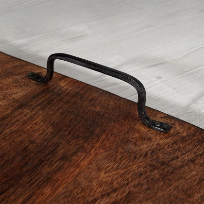 Deska do krojenia z uchwytami drewniana / taca do serwowania 56x29,5 cm