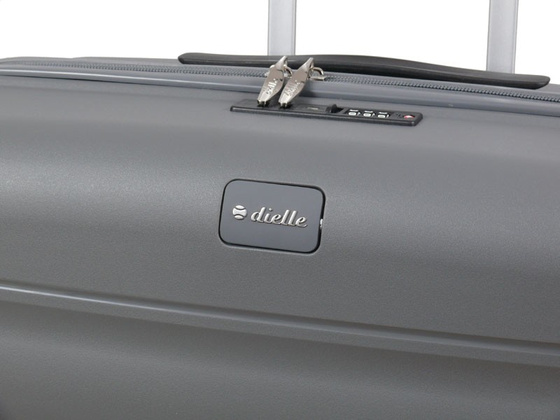 Walizka DIELLE 100 4k 76cm duża szara PP z poszerzeniem