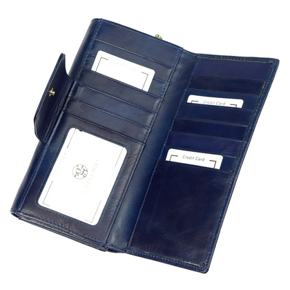 Portfel damski skórzany GS-122 Czerwony