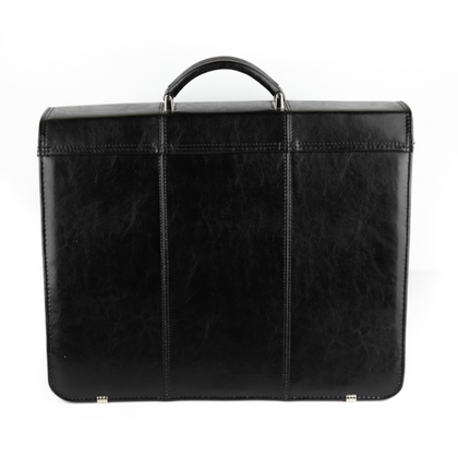 518 Teczka męska 3-komorowa - czarna KEMER