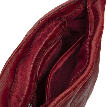 Torebka damska skórzana na ramię Czerwona - min. zamówienie 20 / 50 / 100 szt.