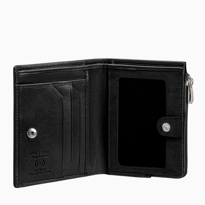 Portfel damski skórzany PUCCINI ROME CR967 1 Czarny