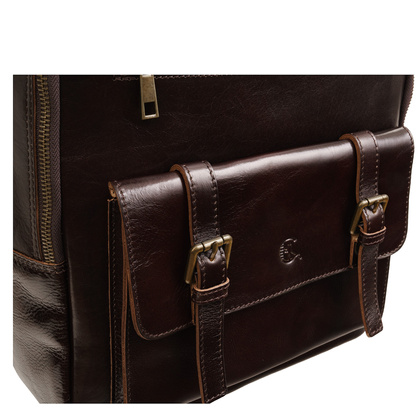 Uniwersalny plecak ze skóry naturalnej garbowanej roślinnie P450s269gr