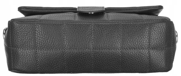 Pikowana listonoszka ze skóry Rovicky Szara