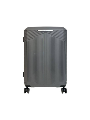 LYS Paris Bogota Średnia twarda szara walizka na kółkach 66 cm