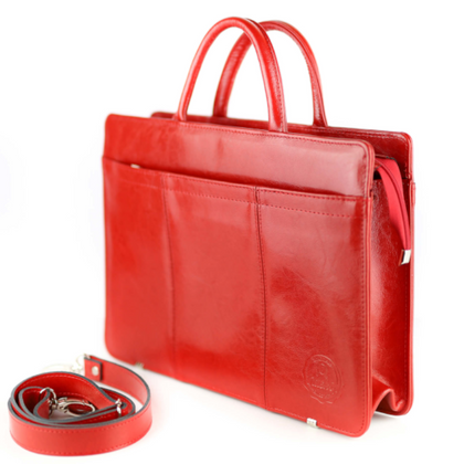 522 Dyplomatka damska-czerwony KEMER