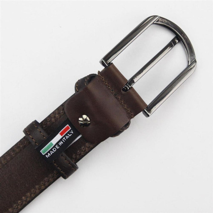 Pasek męski skórzany PIERRE CARDIN PSN 6205 Niebieski