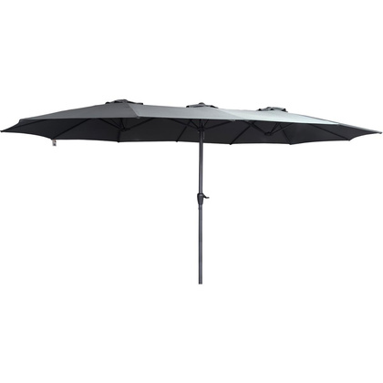 PARASOL OGRODOWY XXXL 2.7x4.6M SZARY SASKA GARDEN
