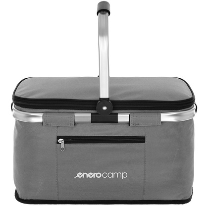 KOSZYK TURYSTYCZNY SKŁADANY TERMICZNY 24L SZARY ENERO CAMP