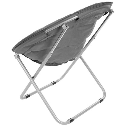 FOTEL CAMPINGOWY MOON 82x68x79CM CIEMNY SZARY ENERO CAMP