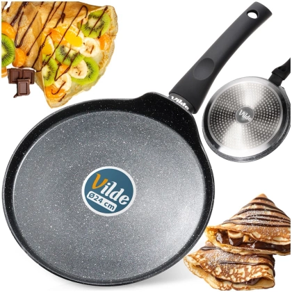 Patelnia do naleśników granitowa BLACK LINE 24 cm