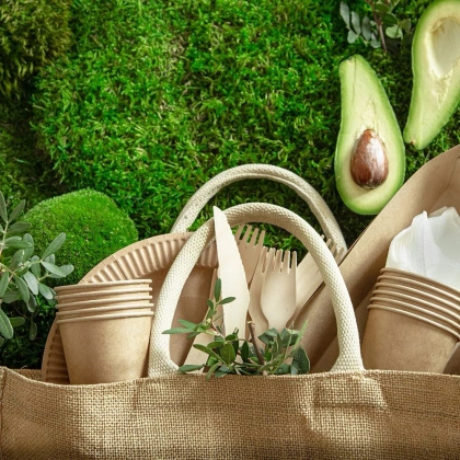 Noże drewniane sztućce jednorazowe ekologiczne piknikowe naturalne 20 sztuk