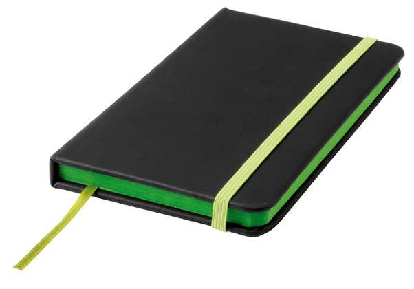 Notatnik LECTOR w rozmiarze A5, czarny, jasnozielony