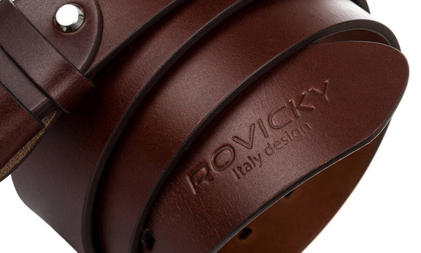 Szeroki uniwersalny pasek meski ze skory naturalnej licowej