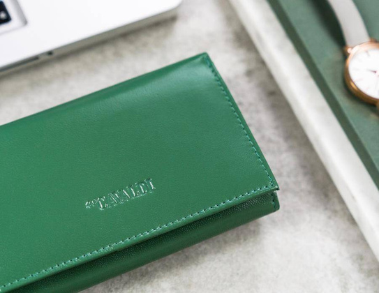 Portfel damski skórzany RD-21-GCL RED MULTI2