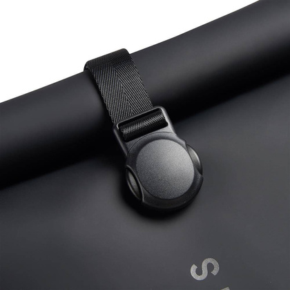 Delsey Turenne Plecak miejski czarny jednokomorowy rolowany