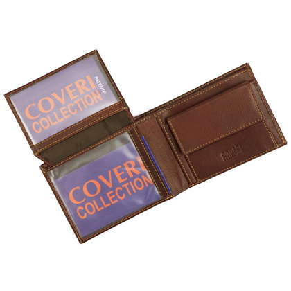 Portfel męski skórzany Coveri 1906 1226 Niebieski