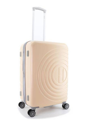 Walizka średnia ELLE Debossed różowe złoto