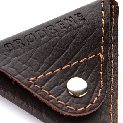 Mały portfel na monety bilonówka BRØDRENE CW01 cortez ciemny brąz - min. zamówienie 20 / 50 / 100 szt.