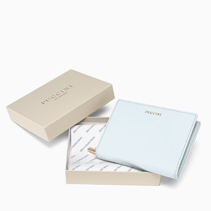 Portfel damski skórzany PUCCINI ZEN ZN9186 7B Niebieski