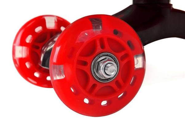 Jeździk Grawitacyjny FUNFIT KIDS ze świecącymi kołami LED Czerwony