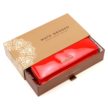 Portfel damski skórzany PELLUCCI 0743-57 RFID Czerwony