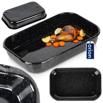 Emaliowana blacha do pieczenia brytfanna do smażenia 4,8 l