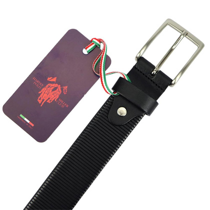 Pasek męski skórzany Harvey Miller 010/35 ciemny brąz