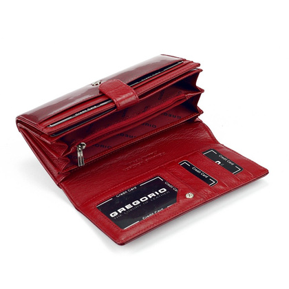 Portfel damski skórzany PELLUCCI PT-102 Czerwony