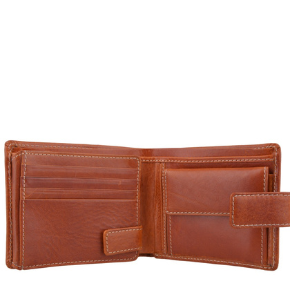 Portfel męski skórzany KEMER 005M/J Jasny Brąz - min. zamówienie 20 / 50 / 100 szt.