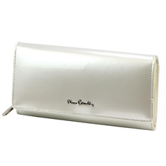 Portfel damski skórzany PIERRE CARDIN 07 SHINY 106 Beżowy