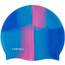 Czepek pływacki silikonowy Crowell Multi Flame niebiesko-różowy kol.09