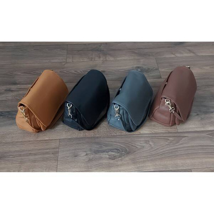 Piękna listonoszka dużo schowków ,skórzana Włoska raportówka A5 Szara VP954G