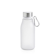 Matowa butelka RPET o pojemności 350 ml z karabińczykiem / Bijou