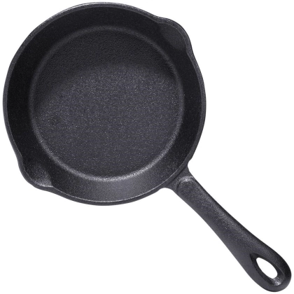 Patelnia żeliwna okrągła talerz żeliwny 16 cm