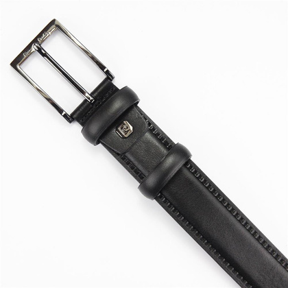 Pasek męski skórzany PIERRE CARDIN VNG 090 GF Niebieski