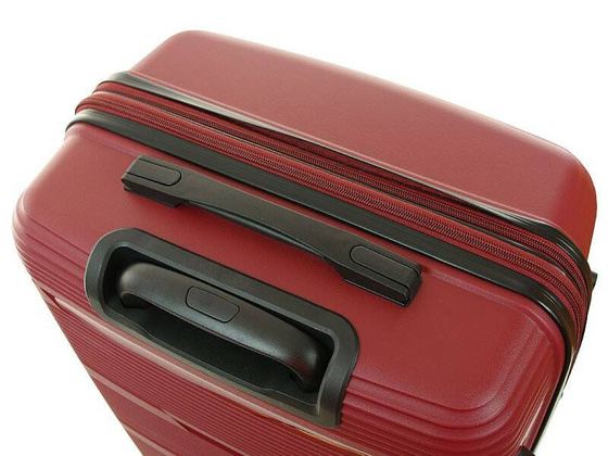 Średnia walizka DIELLE 170 Bordowa