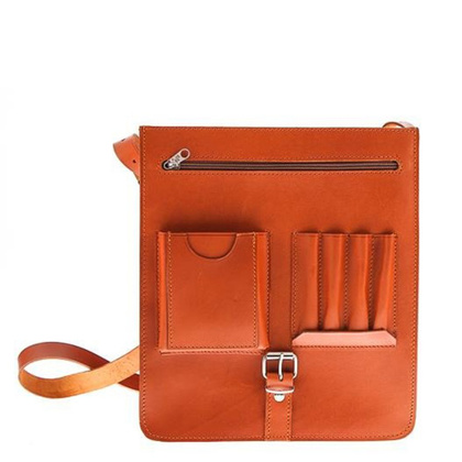 Raportówka 2-komorowa KEMER VOOC Vintage P37 Brązowa