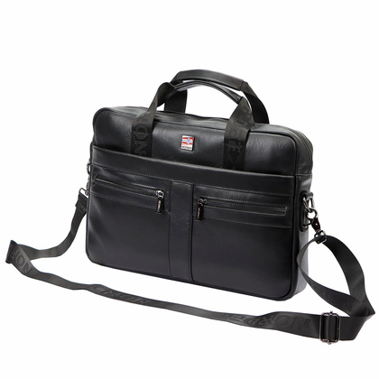 Teczka męska ze skóry naturalnej Nordee S134 B brązowa