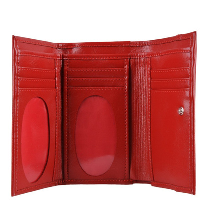 Portfel damski skórzany KEMER P33 Czerwony - min. zamówienie 20 / 50 / 100 szt.