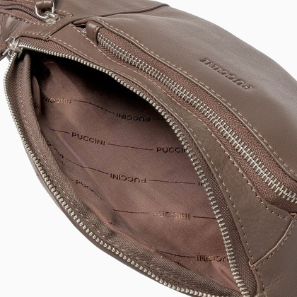 Skórzana torba biodrowa / nerka PUCCINI LGD8386 2 Brązowa