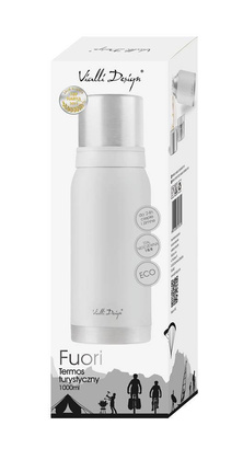 Termos turystyczny 1L FUORI biały 27619
