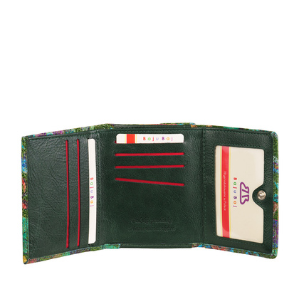 Mały portfel damski BajuBaj z kolorowej skóry naturalnej – funkcjonalność i bezpieczeństwo RFID PD2001cs157