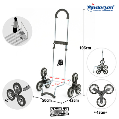 Wózek na zakupy ANDERSEN Scala 6 Gese