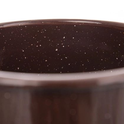 Garnek rondel rondelek emaliowany 0,9 l brązowy