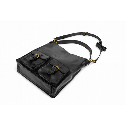 Torba damska skórzana KEMER VOOC T5 Czarna