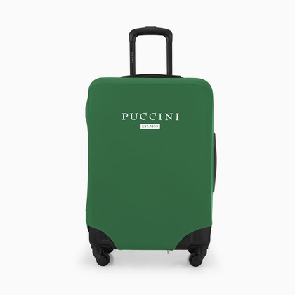 Elastyczny pokrowiec na średnią walizkę PUCCINI PBB 5D Zielony