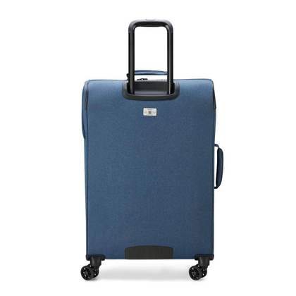Delsey Maubert 2.0 średnia niebieska miękka walizka na kółkach 69 cm